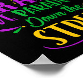 Poster Funny Mardi Gras On ne cache pas Crazy Parade Stre (Coin)