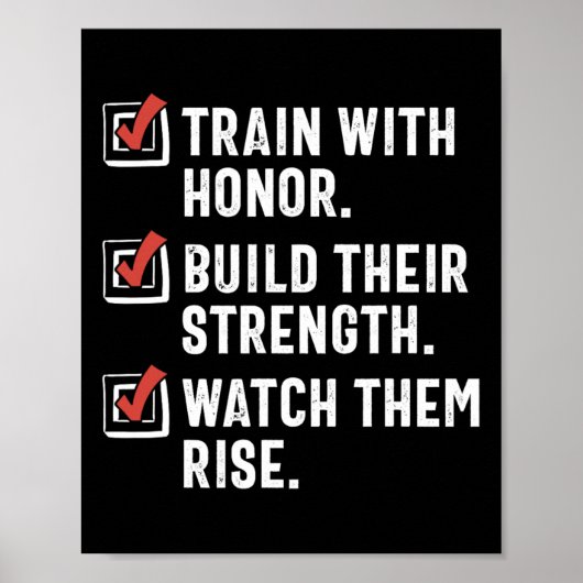 Poster Funny Martial Arts Enseignant Karate Instructeur S (Devant)