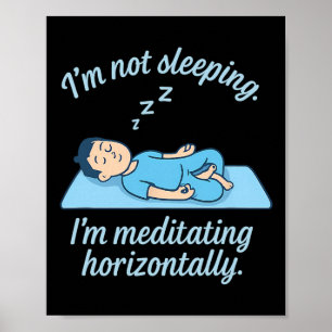 Poster Funny Martial Arts méditation Boxe Zen Graphic
