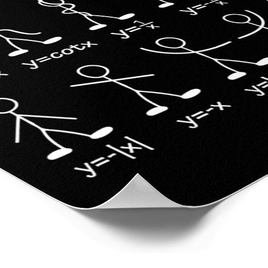 Poster Funny Math Graph Stick Figures Algebra Calculus Hu (Coin)
