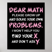 Poster Funny Math Quote  (Devant)