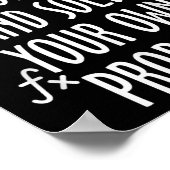 Poster Funny Math Quote For Girls Boys Teens Men Women De (Coin)