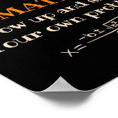 Poster Funny Math Quote For Girls Boys Teens Men Women De (Coin)