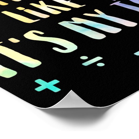 Poster Funny Math Quote For Teacher Student Stem Geek Gif (Coin)