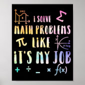 Poster Funny Math Quote For Teacher Student Stem Geek Gif (Devant)