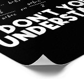 Poster Funny Math Quote Mathematics Dear Math Teacher Sol (Coin)