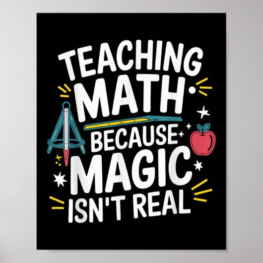 Poster Funny Math Teacher Algebra Lover Back To School (Devant)