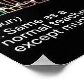 Poster Funny Math Teacher Definition Back To School First (Coin)