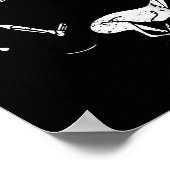 Poster Funny Meme Greyhound Running Skeleton Halloween  (Coin)