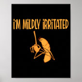 Poster Funny Meme I'm Mildly Irritated Marcus The Worm Sa (Devant)
