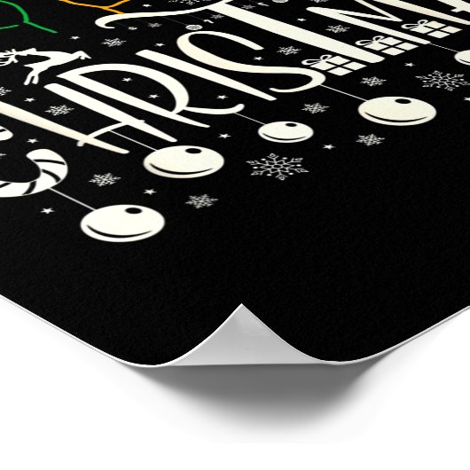 Poster Funny Merry Christmas Asl Tee American Sign Langua (Coin)