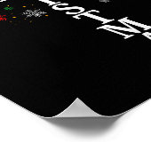 Poster Funny Merry Christmas Xmas Cross Christian Snow (Coin)