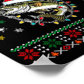 Poster Funny Merry Fishmas B Fishing Christmas Ugly Sweat (Coin)