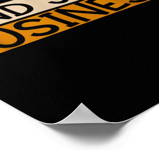 Poster Funny Mind Your Business Quote Text  (Coin)