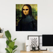 Poster Funny Mona Lisa matrice Leonardo da Vinci (Bureau à domicile)