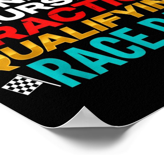 Poster Funny Monday Tuesday Thursday Practice Qualifying  (Coin)