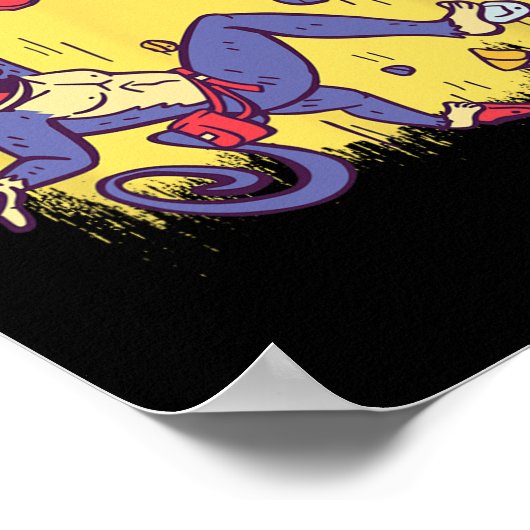 Poster Funny Monkey Bouldering And Rock Climbing (Coin)