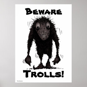 Poster Funny Monster Troll