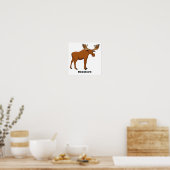 Poster Funny moose (Cuisine)