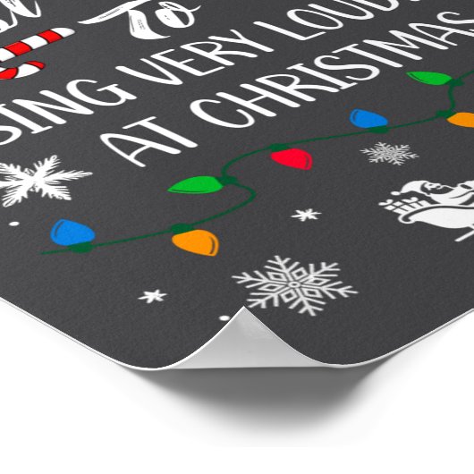 Poster Funny Most Likely To Christmas Singing Long Sleeve (Coin)