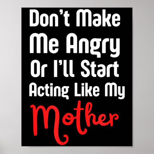 Poster Funny Mother's Day  (Devant)