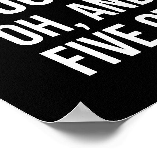 Poster Funny Motivational Quote - When Tempted To Quit (Coin)