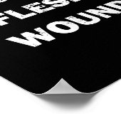 Poster Funny Movie Quote It's Just A Flesh Wound (Coin)
