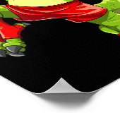 Poster Funny Muay Thai T-rex - Thai Boxe (Coin)