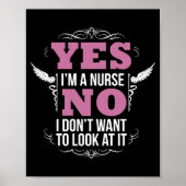 Poster Funny Naughty Nurse Infirmière Hilarious avec une  (Devant)