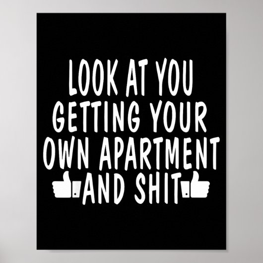 Poster Funny New Apartment House Warming Gift (Devant)