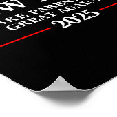 Poster Funny New Dad Est 2025 Make Parenting Great Again  (Coin)