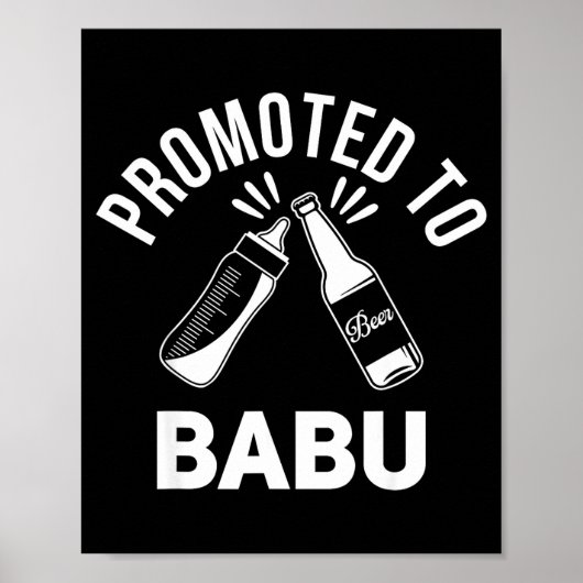 Poster Funny New Grandpa Pregnancy Announcement Promoted  (Devant)