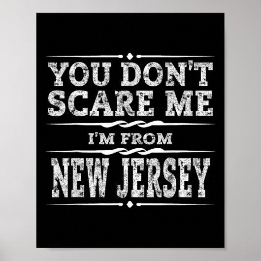 Poster Funny New Jersey Home Garden State Gift (Devant)