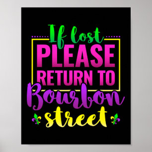Poster Funny New Orleans Mardi Gras Carnival Louisiane Ne