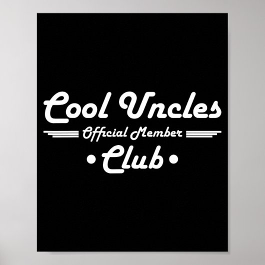 Poster Funny New Uncle Pregnancy Announcement Cool Uncles (Devant)