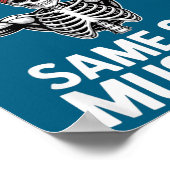 Poster Funny New Year Gym Skeleton Resolution Workout Hum (Coin)