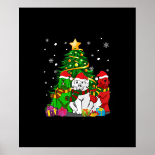 Poster Funny Newfie Funny Terre-Neuve Chien Noël