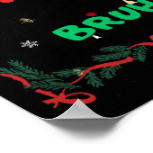 Poster Funny Nice Naughty Bruh Noël (Coin)