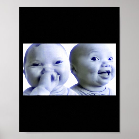 Poster Funny Niche Baby Gen Z Meme Ai Viral Giggling Ai L (Devant)