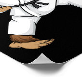 Poster Funny Ninja Bigfoot Faire Du Karaté Avec Samurai D (Coin)