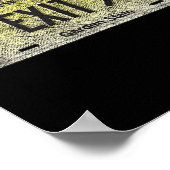 Poster Funny Nj State Vanity License Plate Exit 9  (Coin)