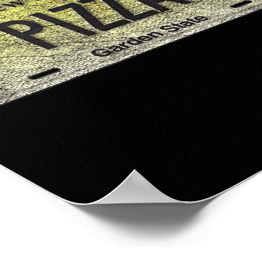 Poster Funny Nj State Vanity License Plate Zza  (Coin)