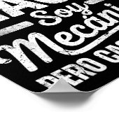 Poster Funny No Soy Mago Soy Mecánico Car Mechanic Spani- (Coin)