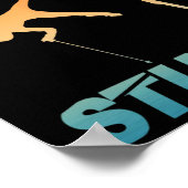 Poster Funny Nordic Mountain Skiing Art For Men Women Ski (Coin)