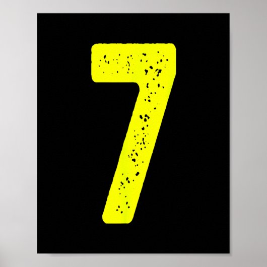 Poster Funny Number 7 67 Meme Costume Matching Group Hall (Devant)