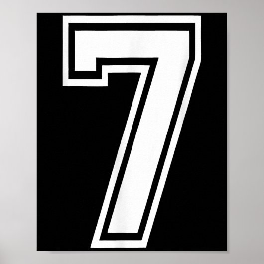 Poster Funny Numéro 7 67 Mème Costume de groupe de jumela (Devant)