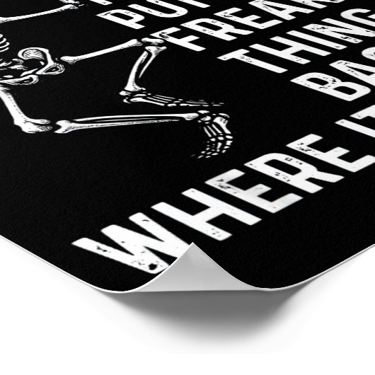 Poster Funny Ocd Quote Put It Back Where It Belongs  (Coin)