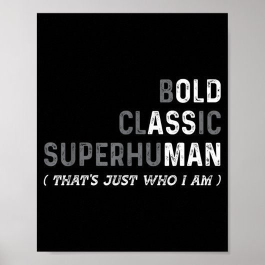 Poster Funny Old Man Saying Gag Dad Father's Day Birthday (Devant)