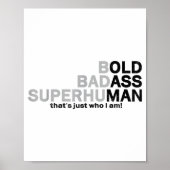 Poster Funny Old Man Saying Gag Dad Grandpa Husband Fathe (Devant)