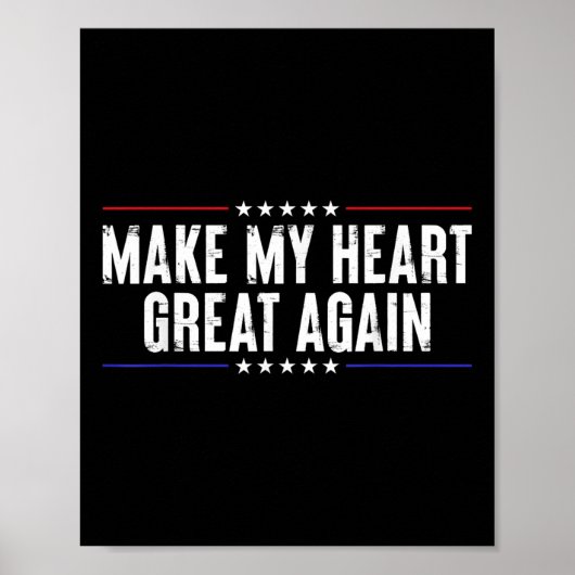 Poster Funny Open Heart Chirurgie Récupération-Faire Mon (Devant)